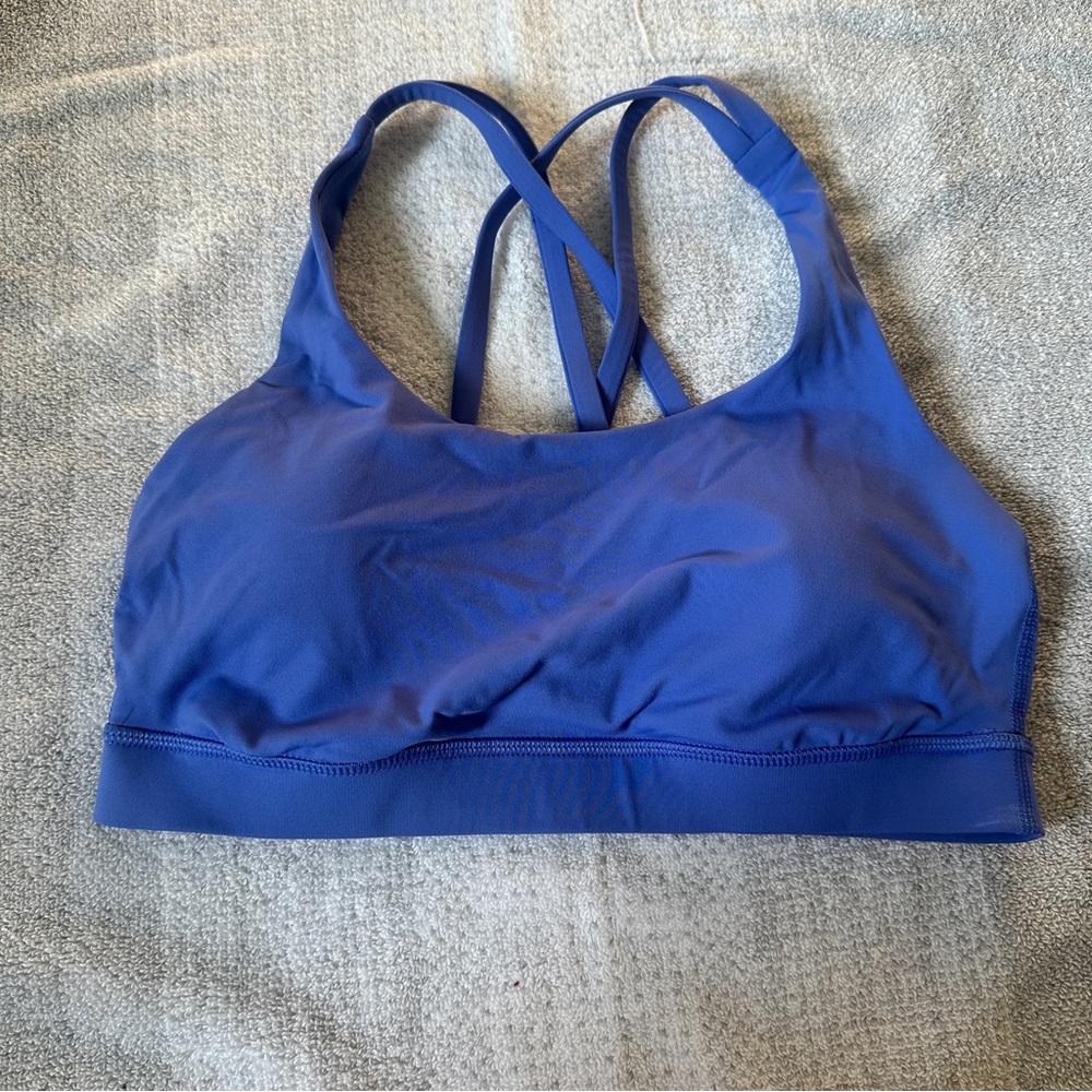 Lululemon Energy Bra Wild Indigo size 6